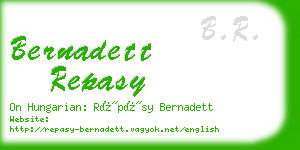 bernadett repasy business card